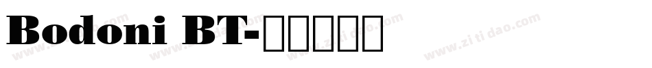 Bodoni BT字体转换